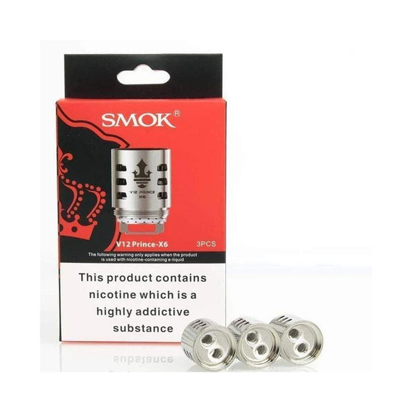 Authentic SMOK TFV12 Prince-X6 Sextuple Coils - Pack of 3 - koolvapes -