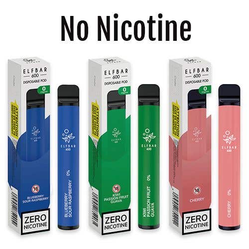 Elf Bar 0 Nicotine 600 Puffs Disposable Vape - koolvapes - 600 Puffs