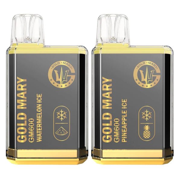Gold Mary GM600 Disposable Vape Puff Bar Pod Pack of 10 - koolvapes - 600 Puffs