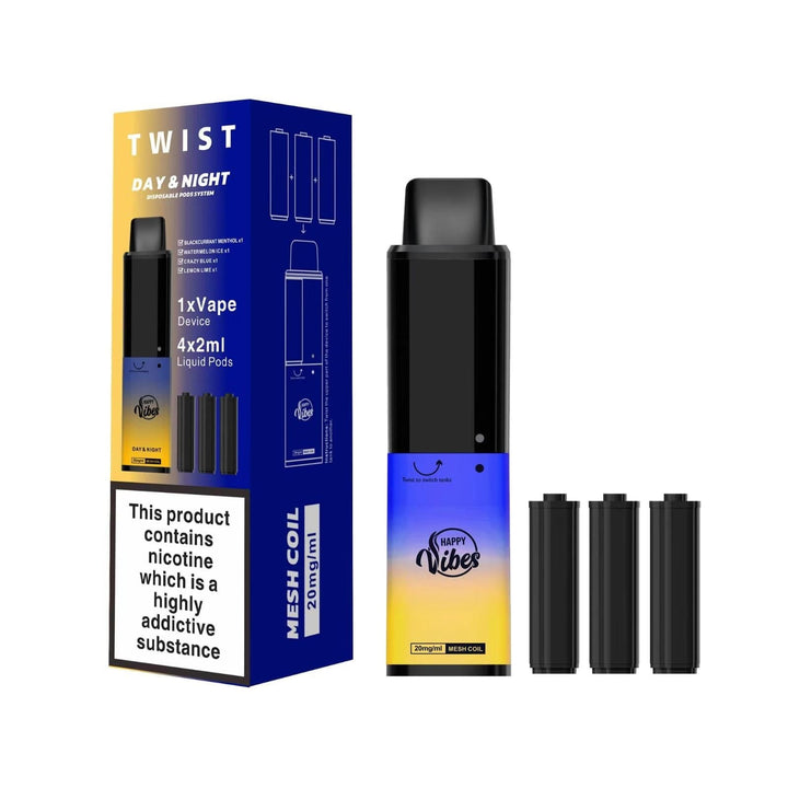 Happy Vibes Twist 2400 Disposable Vape Pod Kit - koolvapes -