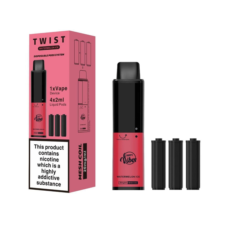 Happy Vibes Twist 2400 Disposable Vape Pod Kit - koolvapes -