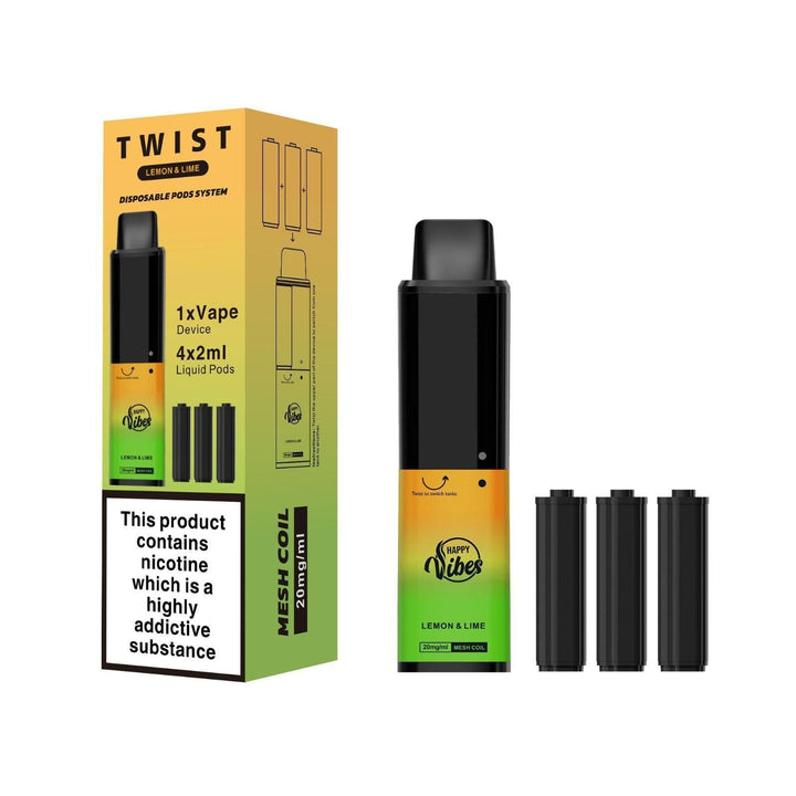 Happy Vibes Twist 2400 Disposable Vape Pod Kit - koolvapes -