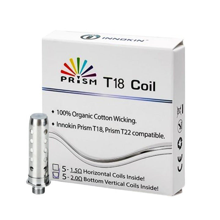 Innokin Prism T18 / T22 Coils - Pack of 5 - koolvapes -