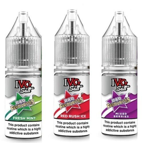 IVG Salt Bar Favourite 10ml E Liquid- Pack Of 10 - koolvapes - Nic Salt 10ml