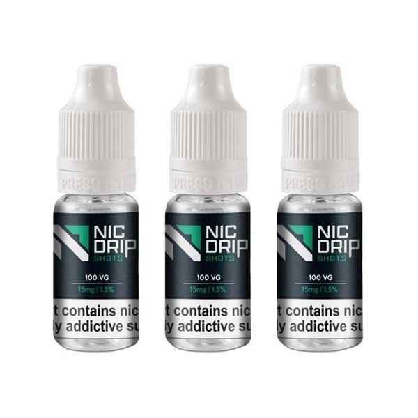 NIC DRIP - 100VG - 15MG - NICOTINE SHOT - koolvapes - nic shots