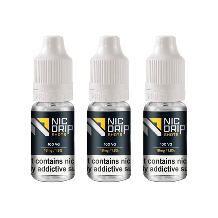 NIC DRIP - 100VG - 18MG - NICOTINE SHOT - koolvapes - nic shots