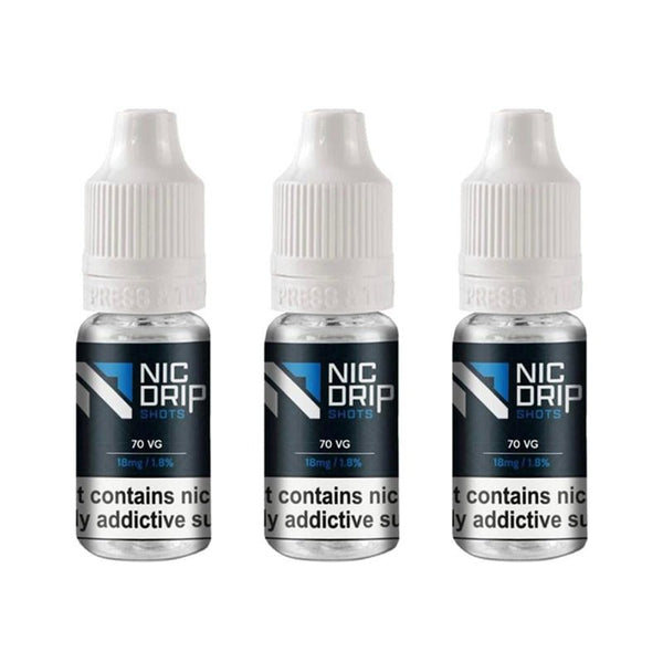 NIC DRIP - 70VG - 18MG - NICOTINE SHOT - koolvapes - nic shots