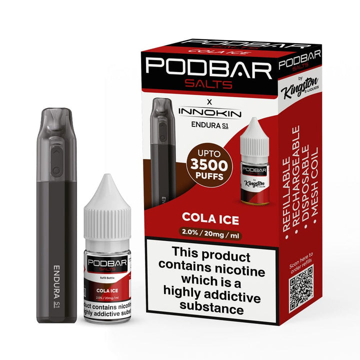 Podbar Salts + Innokin Endura S1 Pod Kit - Box of 5 - koolvapes -