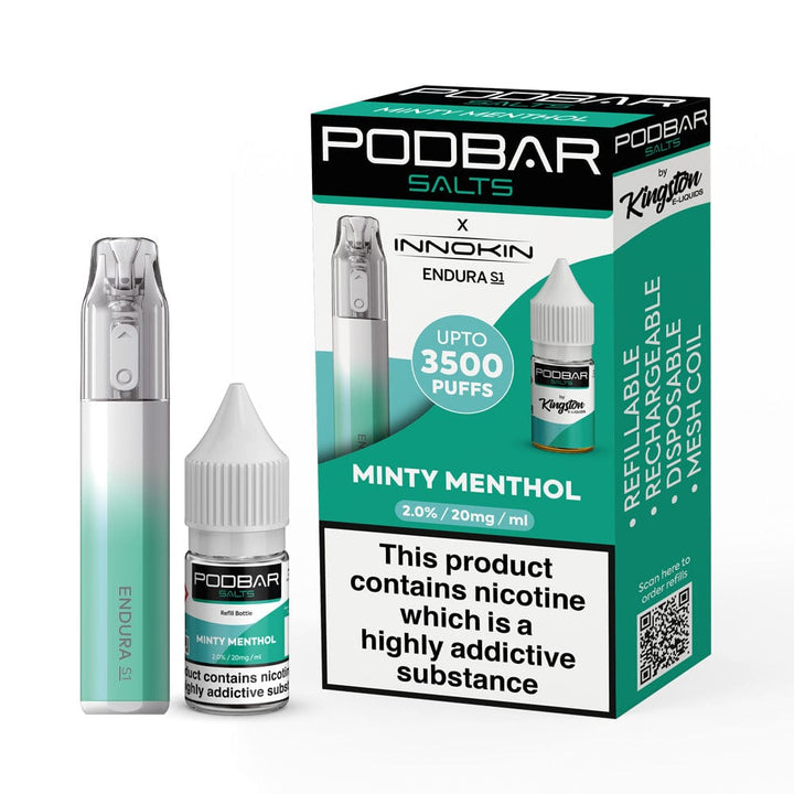 Podbar Salts + Innokin Endura S1 Pod Kit - Box of 5 - koolvapes -