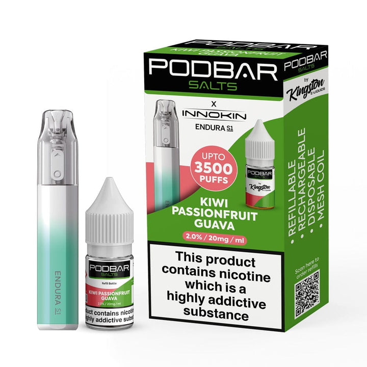 Podbar Salts + Innokin Endura S1 Pod Kit - Box of 5 - koolvapes -