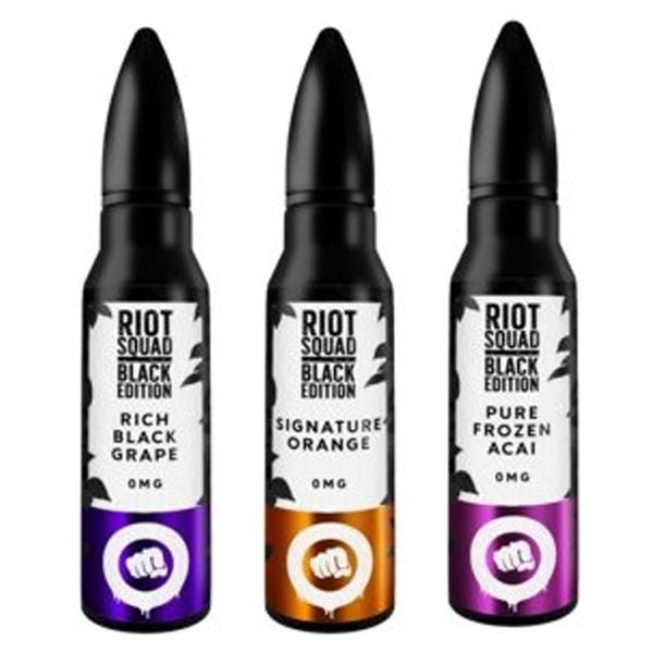 Riot Squad Black Edition Series 50ml Shortfill - koolvapes - 50ml E-liquids