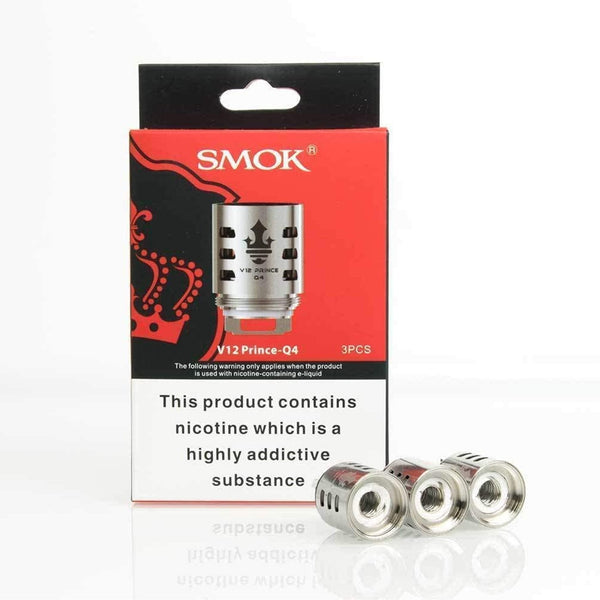 Smok TFV12 Prince Q4 Coils 0.4 Ohm - Pack of 3 - koolvapes -