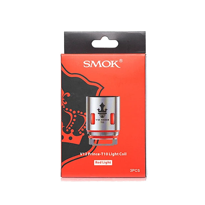 SMOK V12 Prince T10 Red Light Coils - Pack of 3 - koolvapes -