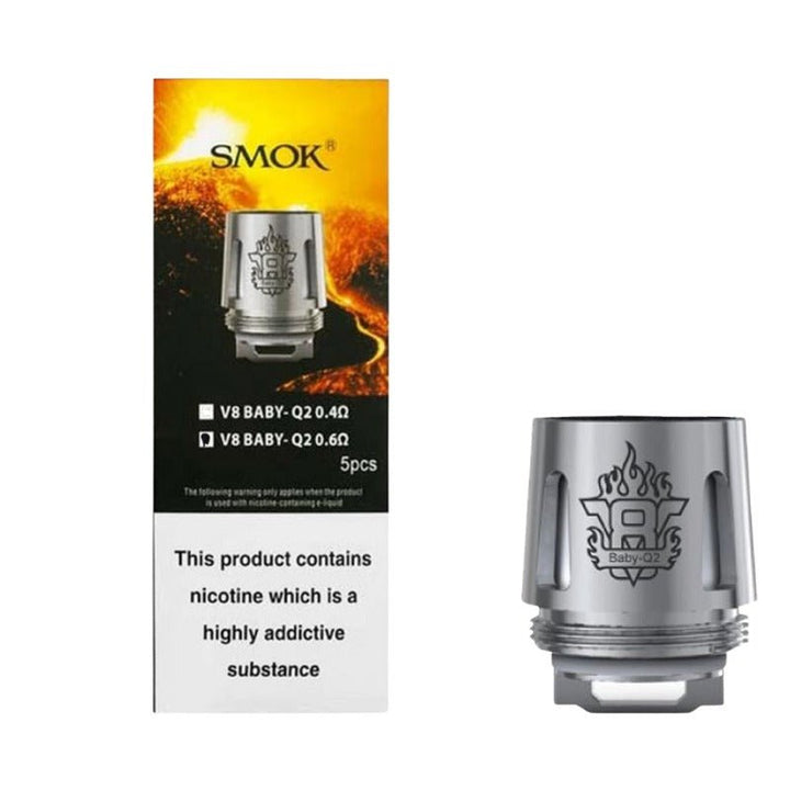 Smok V8 Baby Q2 Coils - Pack of 5 - koolvapes -