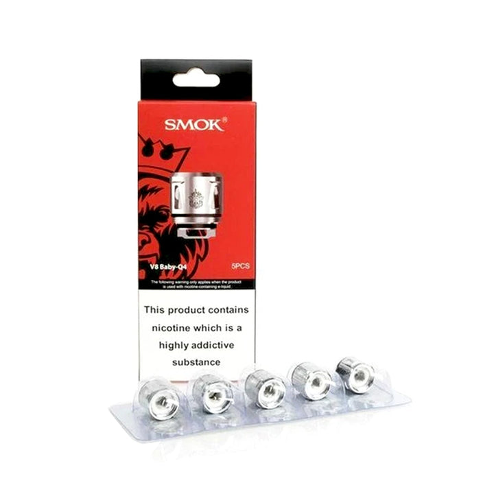 Smok V8 Baby Q4 Coil 0.4ohm - Pack of 5 - koolvapes -