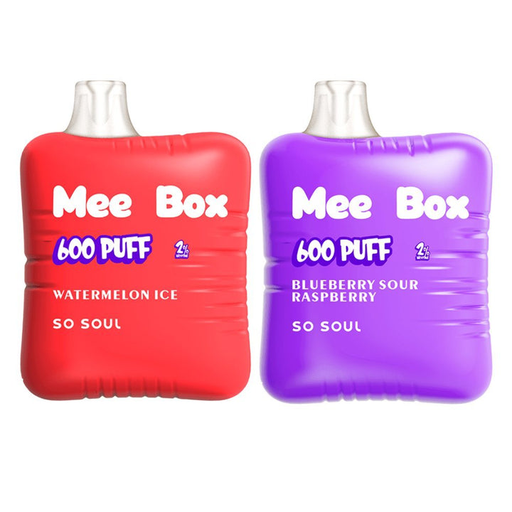 So Soul Mee Box 600 Disposable Vape Puff Pod Pack of 10 - koolvapes - 600 Puffs