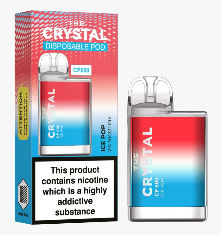 The Crystal CP600 Disposable Vape Puff Bar Box of 10 - koolvapes - 600 Puffs