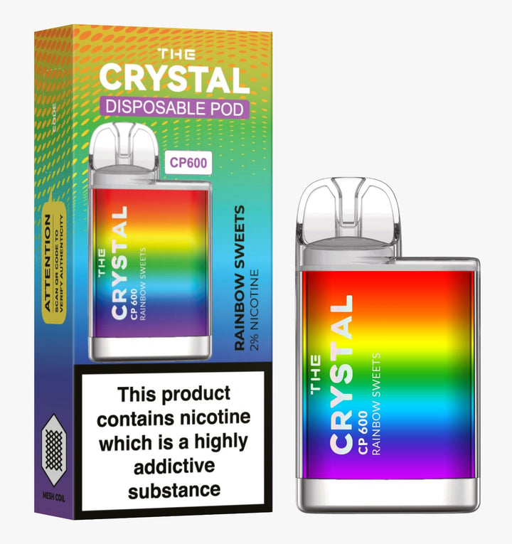 The Crystal CP600 Disposable Vape Puff Bar Box of 10 - koolvapes - 600 Puffs