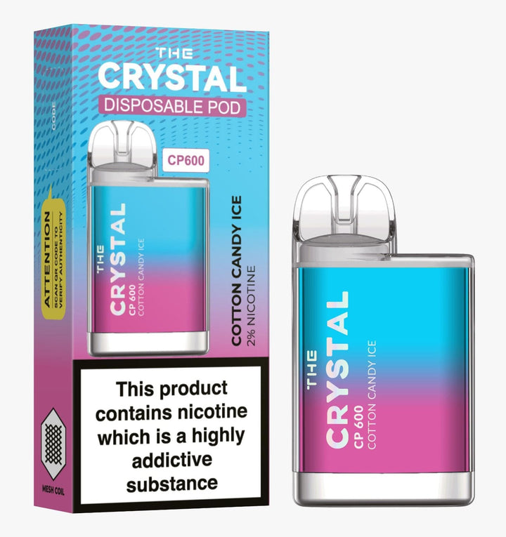 The Crystal CP600 Disposable Vape Puff Bar Box of 10 - koolvapes - 600 Puffs