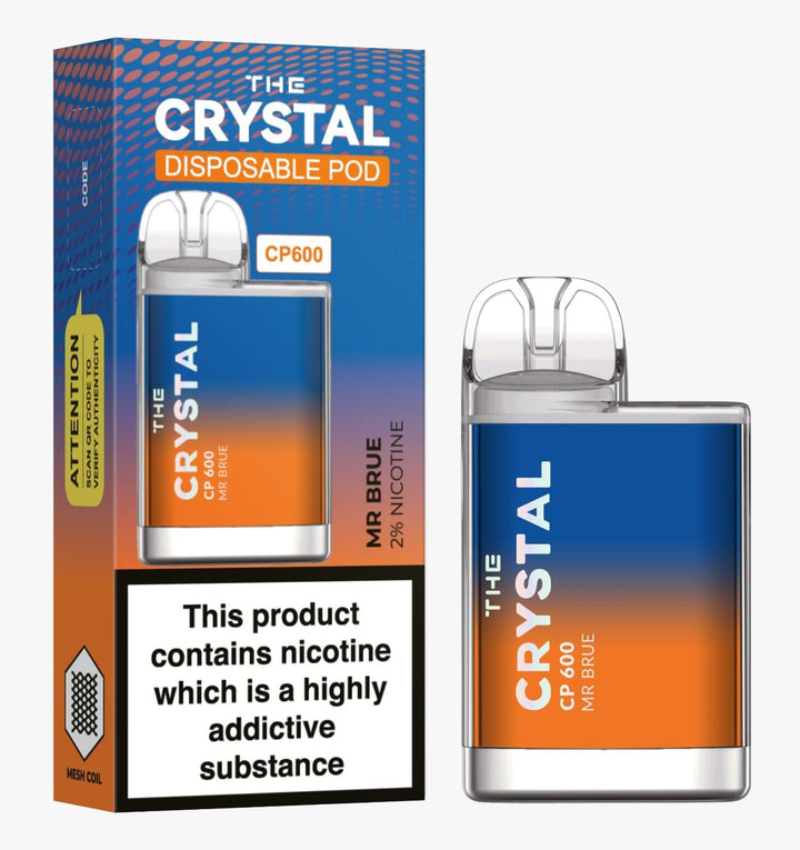 The Crystal CP600 Disposable Vape Puff Bar Box of 10 - koolvapes - 600 Puffs