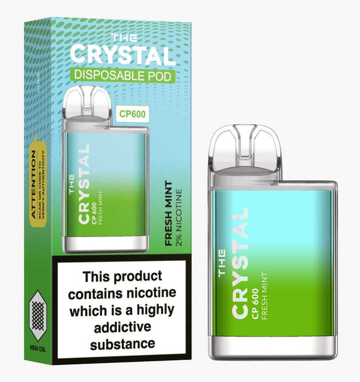 The Crystal CP600 Disposable Vape Puff Bar Box of 10 - koolvapes - 600 Puffs