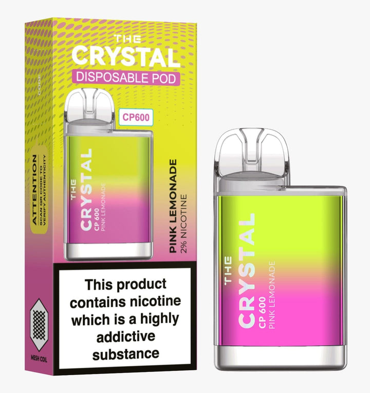 The Crystal CP600 Disposable Vape Puff Bar Box of 10 - koolvapes - 600 Puffs