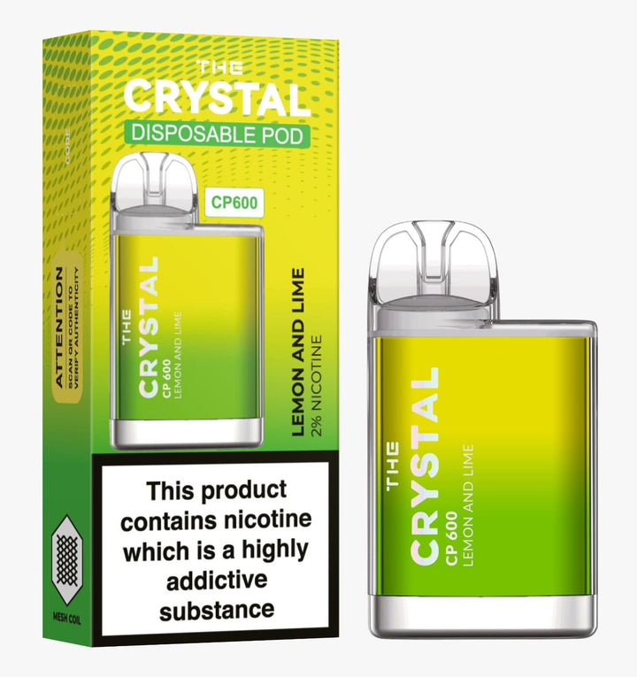 The Crystal CP600 Disposable Vape Puff Bar Box of 10 - koolvapes - 600 Puffs