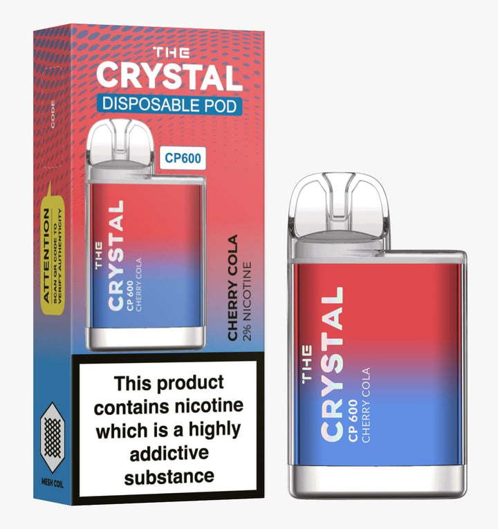 The Crystal CP600 Disposable Vape Puff Bar Box of 10 - koolvapes - 600 Puffs