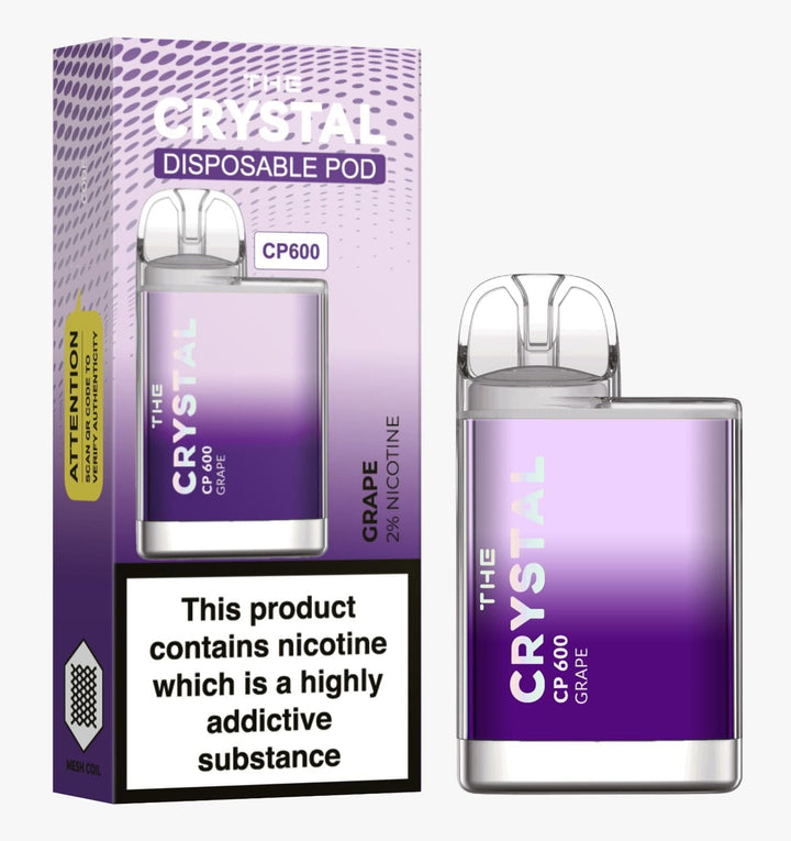 The Crystal CP600 Disposable Vape Puff Bar Box of 10 - koolvapes - 600 Puffs