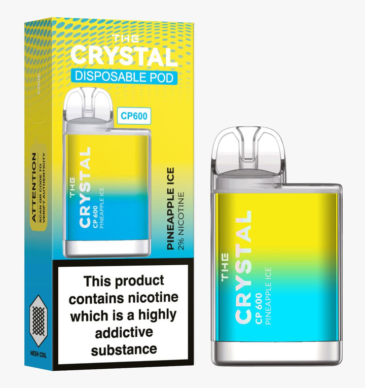 The Crystal CP600 Disposable Vape Puff Bar Box of 10 - koolvapes - 600 Puffs