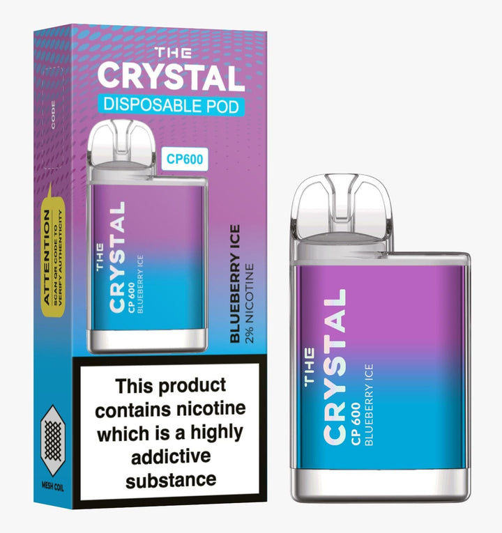 The Crystal CP600 Disposable Vape Puff Bar Box of 10 - koolvapes - 600 Puffs