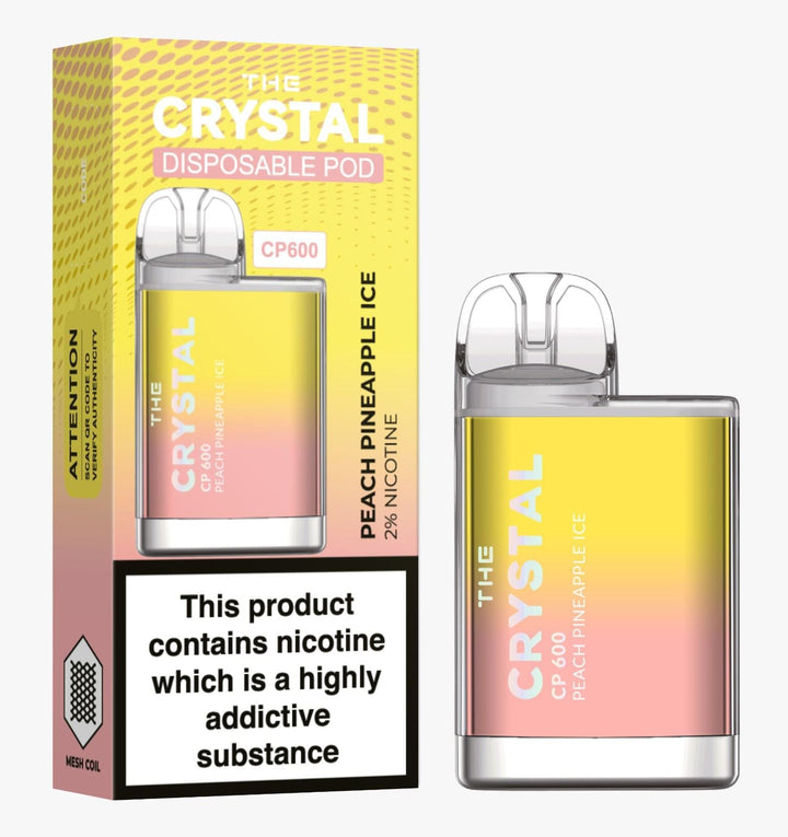 The Crystal CP600 Disposable Vape Puff Bar Box of 10 - koolvapes - 600 Puffs