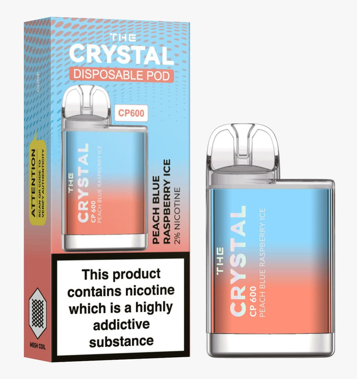 The Crystal CP600 Disposable Vape Puff Bar Box of 10 - koolvapes - 600 Puffs