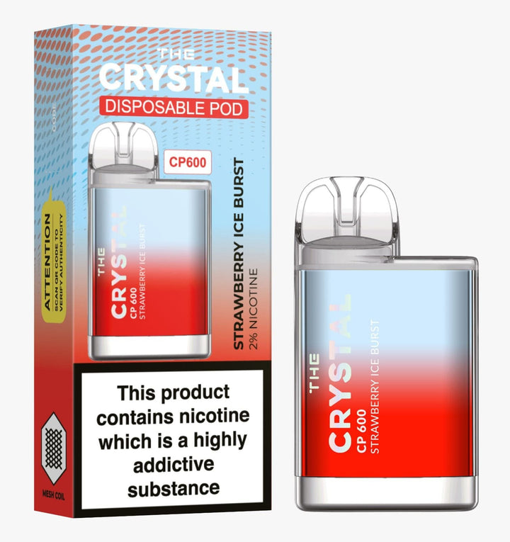 The Crystal CP600 Disposable Vape Puff Bar Box of 10 - koolvapes - 600 Puffs