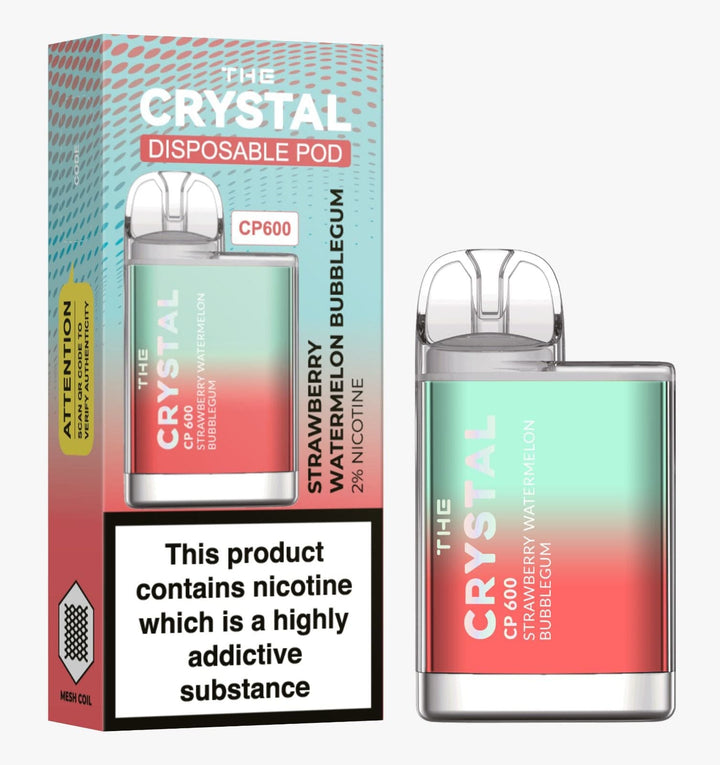 The Crystal CP600 Disposable Vape Puff Bar Box of 10 - koolvapes - 600 Puffs