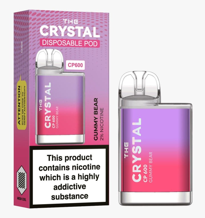 The Crystal CP600 Disposable Vape Puff Bar Box of 10 - koolvapes - 600 Puffs