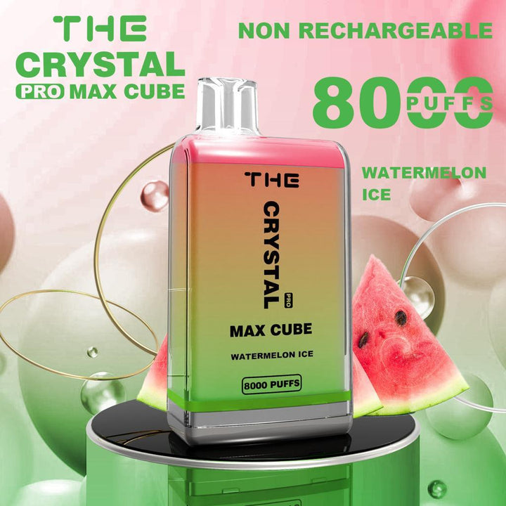 The Crystal Pro Max Cube 8000 Disposable Vape Puff Bar Box of 10 - koolvapes - 8000 Puffs