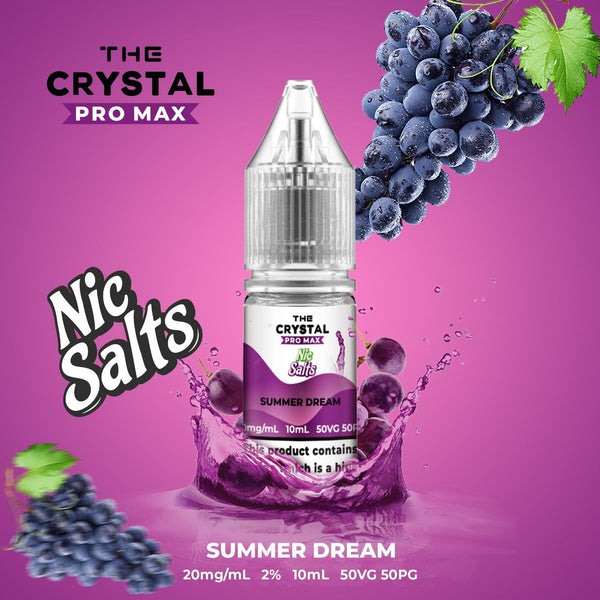 The Crystal Pro Max Vape Nic Salts 10ml - Box of 10 - koolvapes - Nic Salt 10ml