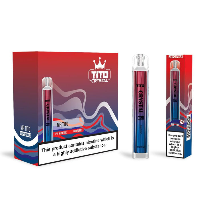 Tito Crystal Bar 600 Puffs Disposable Vape - koolvapes -