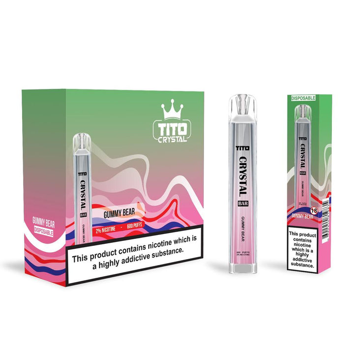 Tito Crystal Bar 600 Puffs Disposable Vape - koolvapes -