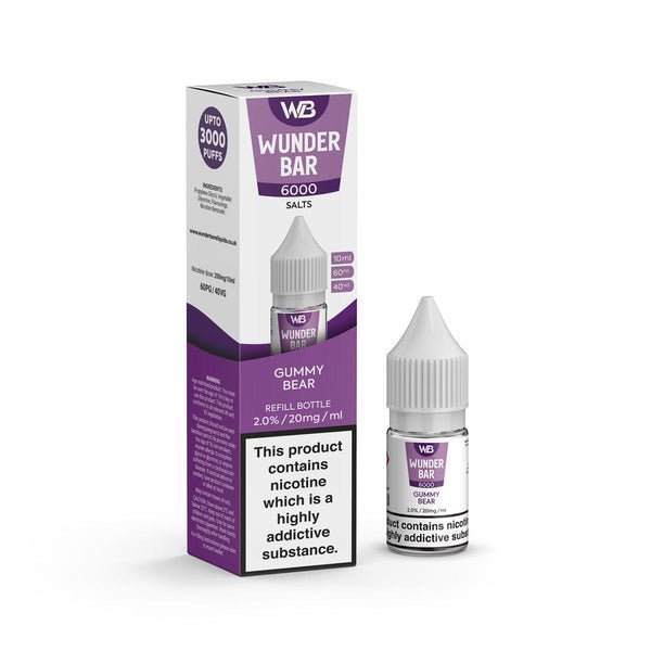 Wundar Bar 6000 Nic Salt 10ml - Box Of 10 - koolvapes - Nic Salt 10ml